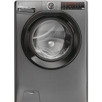 Hoover H-WASH 350 H3WPS496TAMBR6-80 9kg WiFi Connected Washing Machine with 1400 rpm - Graphite - A Rated, Silver