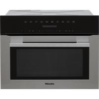 Miele H7140BM Wifi Connected Built In Compact Electric Single Oven with Microwave Function - Clean Steel, Stainless Steel