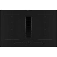 Haier I-Dual Series 6 HAIH82MTMCF 80cm Induction Extractor Hob - Black - For Recirculating Ventilation, Black