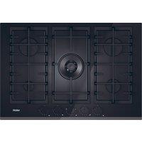 Haier Gas On Glass Series 4 HAVG75TBBP 74cm Gas Hob - Black, Black