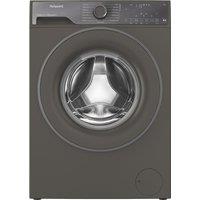 Hotpoint Fabric Care HB103WGCAREUK 10kg WiFi Connected Washing Machine with 1400 rpm - Dark Grey - A Rated, Grey