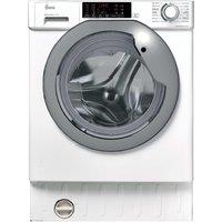 Hoover H-WASH 300 PRO HBWS 484DMSW5-80 Integrated 8kg Washing Machine with 1400 rpm - White - A Rated, White