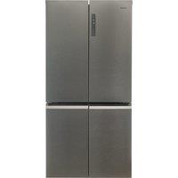 Haier Cube 90 Series 5 HCR59F19ENMM Total No Frost American Fridge Freezer - Silver - E Rated, Silver