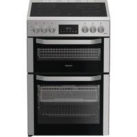 Hotpoint HDE6VDCAX 60cm Electric Cooker with Ceramic Hob - Stainless Steel - A Rated, Stainless Steel