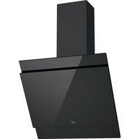 Hoover HDG6DCH3B 60cm Ceiling Cooker Hood for Ducted/Recirculating Ventilation - Black Glass, Black