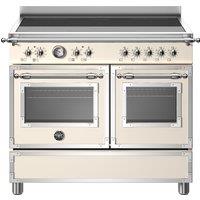 Bertazzoni Heritage Series HER105I2EAVT 100cm Electric Range Cooker with Induction Hob - Ivory - A+++ Rated, Cream