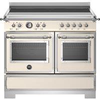 Bertazzoni Heritage Series HER105I2EAVT2 100cm wide Electric Range Cooker with Induction Hob - Ivory - A Rated, Cream