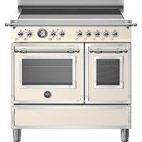 Bertazzoni Heritage Series HER95I2EAVT 90cm Electric Range Cooker with Induction Hob - Ivory, Cream