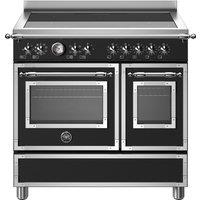 Bertazzoni Heritage Series HER95I2ENET 90cm Electric Range Cooker with Induction Hob - Matt Black, Black