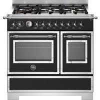 Bertazzoni Heritage Series HER96L2ENET2 90cm wide Gas Range Cooker - Matt Black - A Rated, Black