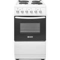 Haden HES051W 50cm Wide Single Oven Electric Cooker - White - A Rated, White