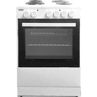 Haden HES63W Single Oven Electric Cooker with Solid Plate Hob - White - A Rated, White