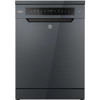 Hoover H-DISH 500 HF 4B7F0A-80 Wifi Connected Full Size Dishwasher - Anthracite - B Rated, Grey