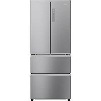 Haier FD 70 Series 3 HFR3718ENMM Total No Frost American Fridge Freezer - Platinum Inox - E Rated, Silver