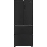 Haier FD 70 Series 3 HFR3718ENPT Total No Frost American Fridge Freezer - Slate Black - E Rated, Black