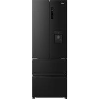 Haier HFR3720DWMB Non-Plumbed Frost Free Multi-door American Fridge Freezer - Slate Black - D Rated, Black