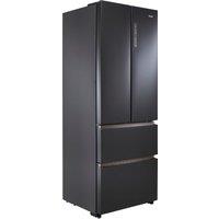 Haier HFR5719ENPB Frost Free American Fridge Freezer - Slate Black - E Rated, Black