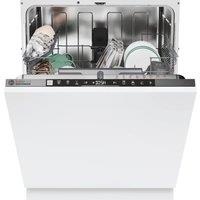 Hoover H-DISH 500 HI4C6F0S-80 Wifi Connected Fully Integrated Full Size Dishwasher - Silver Control Panel - C Rated, Silver