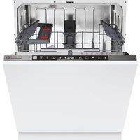 Hoover H-DISH 500 HI5C6F0S-80 Fully Integrated Full Size Dishwasher - Silver Control Panel with Fixed Door Fixing Kit - C Rated, Silver