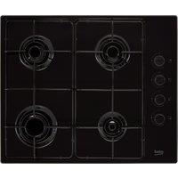 Beko HIBG64120SB 61cm Gas Hob - Black, Black