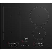 Beko HIIP64530UFT 60cm Induction Hob - Black Glass, Black