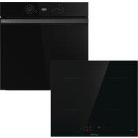 Hisense Hi2 HIPK2PBN60IND Built In Electric Single Oven and Induction Hob Pack - Black - A+ Rated, Black