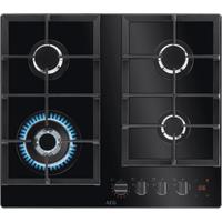 AEG HKB64450NB 59cm Gas Hob - Black, Black