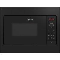 NEFF N30 HLAWG25S3B 38cm High, Built In Small Microwave - Black, Black