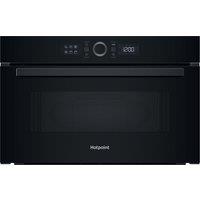 Hotpoint HMD44MBUK 31 Litre 38cm High, Built In Small Microwave with Grill - Black, Black