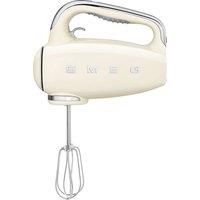 Smeg 50's Retro HMF01CRUK Hand Mixer with 3 Accessories - Cream, Cream