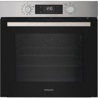 Hotpoint Class 2 HO 278P X UK Built In Electric Single Oven with Pyrolytic Cleaning - Silver - A++ Rated, Silver