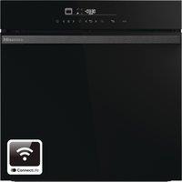 Hisense Hi6 BlackLine HO66FAPizzaChef Wifi Connected Built In Electric Single Oven with Pyrolytic Cleaning - Jet Black - A+ Rated, Black