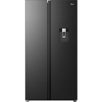 Hoover H-FRIDGE 500 MAXI HONSQ2T918EWBK Non-Plumbed Total No Frost American Fridge Freezer - Black - E Rated, Black