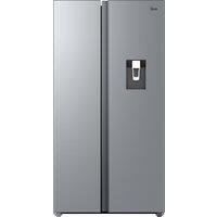 Hoover H-FRIDGE 500 MAXI HONSQ2T918EWXK Non-Plumbed Total No Frost American Fridge Freezer - Silver - E Rated, Silver