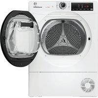 Hoover H-DRY 350 HRE H9A3TBE-80/N Wifi Connected 9Kg Heat Pump Tumble Dryer - White - A+++ Rated, White