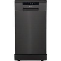 Hisense HS523E15BUK Slimline Dishwasher - Black - E Rated, Black