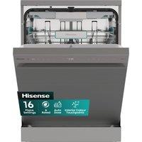 Hisense Auto Dose HS693A90XADUK Wifi Connected Full Size Dishwasher - Stainless Steel - A Rated, Stainless Steel