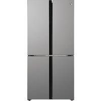 Hoover H-FRIDGE 700 MAXI HSC918ENXK Total No Frost American Fridge Freezer - Silver - E Rated, Silver