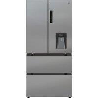 Hoover H-FRIDGE 700 MAXI HSF818EXWDK Non-Plumbed Total No Frost American Fridge Freezer - Inox - E Rated, Stainless Steel