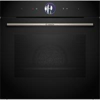 Bosch Series 8 HSG7364B1B Built In Electric Single Oven - Black - A+ Rated, Black