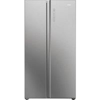 Haier SBS 90 Series 7 HSW79F18ANMM Wifi Connected Total No Frost American Fridge Freezer - Silver - A Rated, Silver