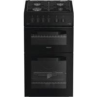 Hotpoint HTG5GCB 50cm Gas Cooker - Black - A+/A Rated, Black