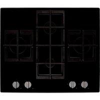 Hoover H-HOB 300 GAS HVG6DK3B 60cm Gas Hob - Black, Black