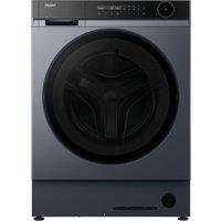 Haier Series 8 HWB100B14858GUUK Integrated 10kg WiFi Connected Washing Machine with 1400 rpm - Graphite - A Rated, Silver
