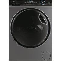 Haier i-Pro Series 5 HWD100B14959SNUK Wifi Connected 10Kg/6Kg Washer Dryer with 1400 rpm - Graphite - D Rated [Wash&Dry], A Rated [Wash Only], Silver