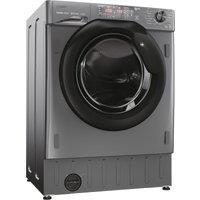 Haier Series 4 HWDQ90B416FWBRUK Integrated 9Kg/5Kg Washer Dryer with 1600 rpm - Graphite - D Rated [Wash&Dry], A Rated [Wash Only], Silver