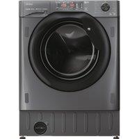 Haier Series 4 HWQ90B416FWBR Integrated 9kg Washing Machine with 1600 rpm - Anthracite - A Rated, Black