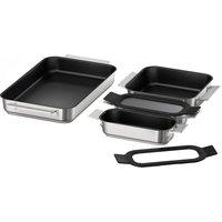 Siemens HZ9FF040 4 Piece Flex Pan Set - Stainless Steel, Stainless Steel