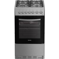 Indesit I5G3PMX 50cm Single Oven Dual Fuel Cooker - Stainless Steel, Stainless Steel