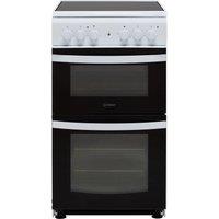 Indesit Cloe ID5V92KMW 50cm Electric Cooker with Ceramic Hob - White - A Rated, White